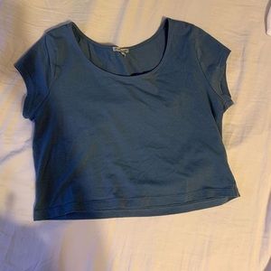 Blue Crop Top
